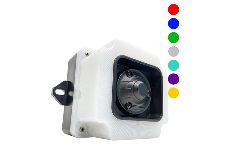 Промышленный сверхмощный светозвуковой оповещатель с RGB-сигнализацией Mucco SNT-ESP48-RGB
