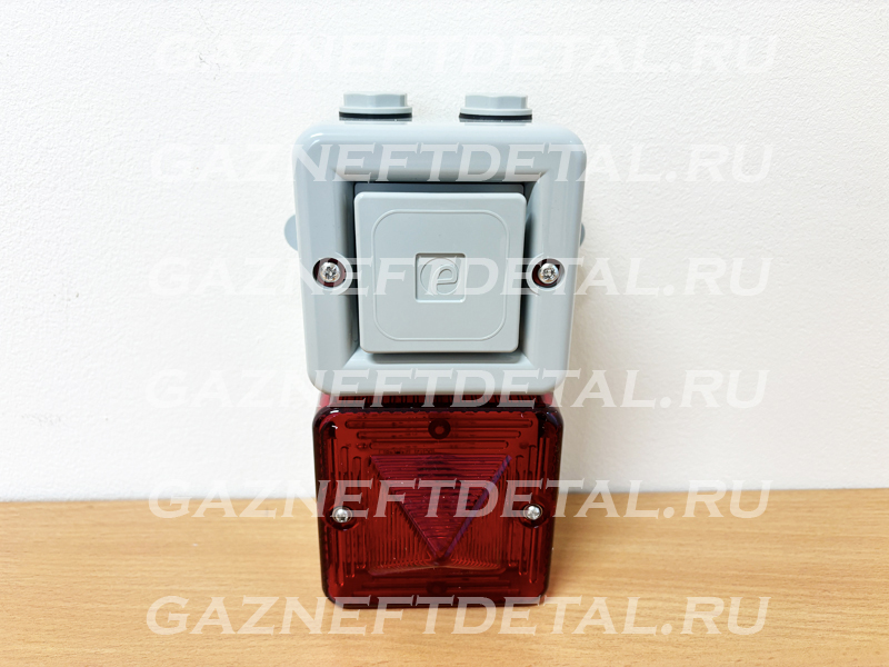 Звуковой сигнал тревоги и ксеноновый стробоскоп E2S SONFL1X SONFL 1XDC024MA0A1G/R Grey-Red